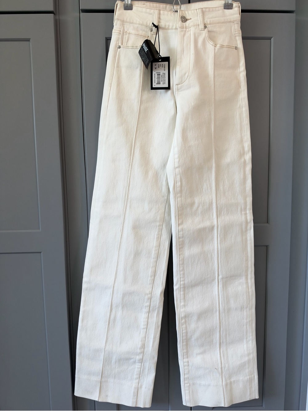PAIGE Sasha Wide-Leg Jeans in Toasted Ecru (off white)